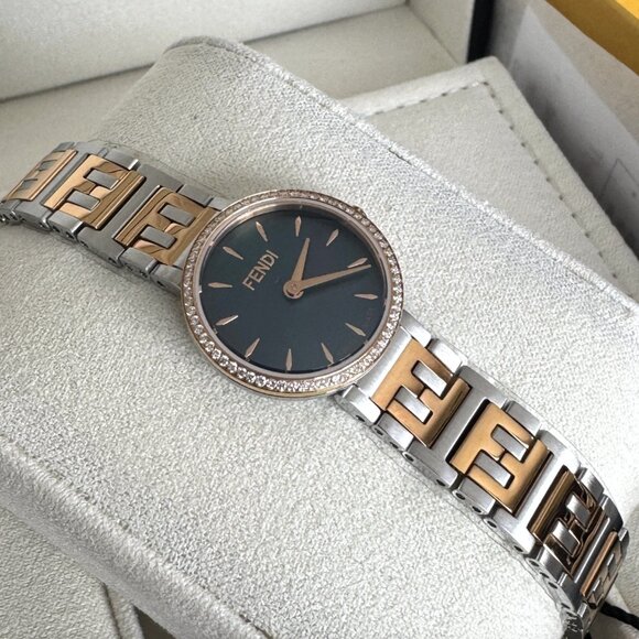 Ladies Fendi Diamond Two Tone Black Dial Watch main image 6